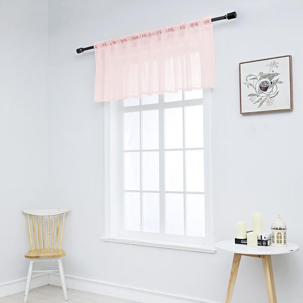 

curtain & drapes 1pcs solid color modern minimalist drapery short curtains window screening 41% -85% light transmittance 100% polyester mate