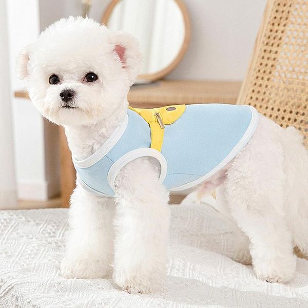 

cat costumes 2021 cartoon pattern pets vest teddy dog breathable harness for puppy small pet clothes summer autumn sweater