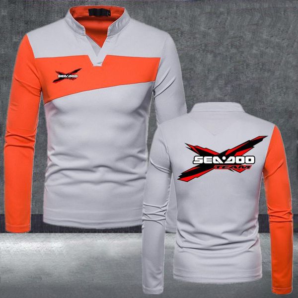 

men's hoodies & sweatshirts 2021 seadoo men england style casual fashion cotton winter long sleeve v-neck delicate high street, Black