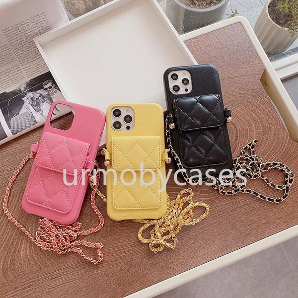 

designer iphone cases for 12 pro 11 xr xs max 7 8 plus creative fashion with lanyard credit card holder phone case