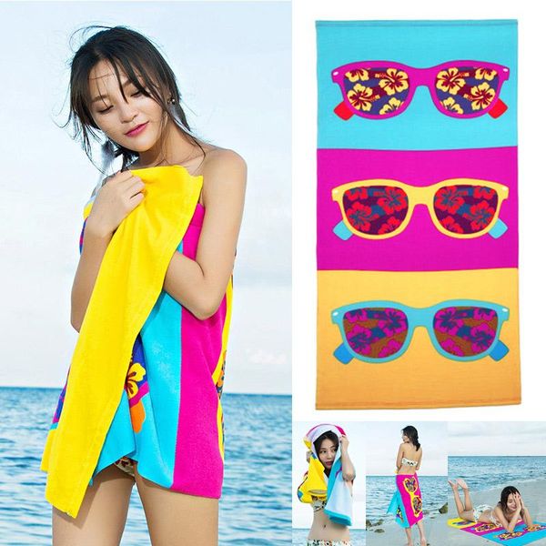 

towel 70*145cm bath beach microfiber printed towels for home travel swim pool camping washcloth toalla microfibra