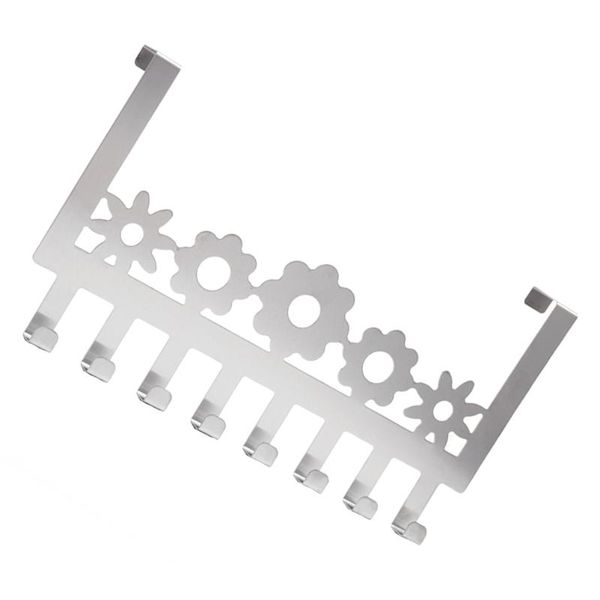 

hooks & rails 1pc door storage rack punch row nailless hanging