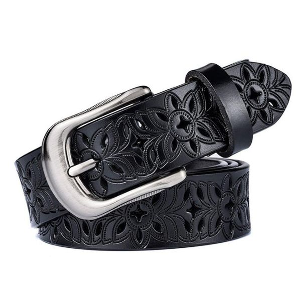 

belts jxqbsydk luxury for women fashion hollow design leather, Black;brown