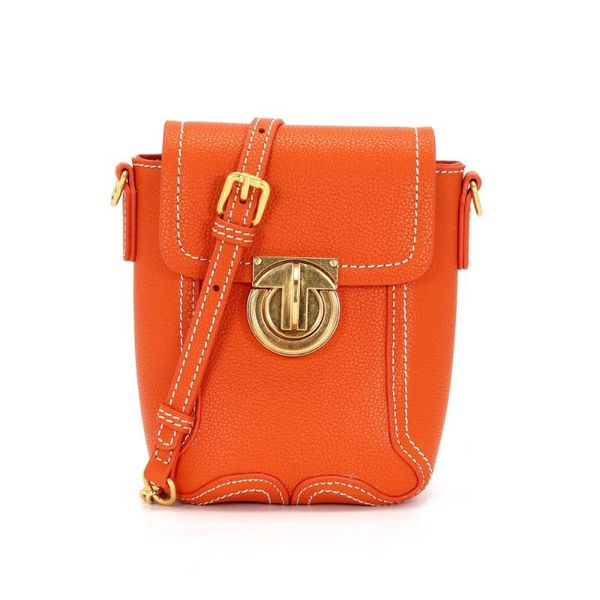 

women's 2021 genuine leather metal button sewing thread bucket mini shoulder bags chain flaps crossbody purses cross body