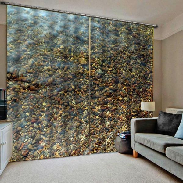 

curtain & drapes stone curtains water 3d luxury blackout window living room