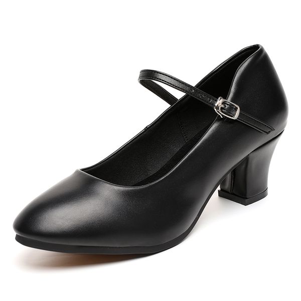 

women's high heel indoor and outdoor dance shoes work leather