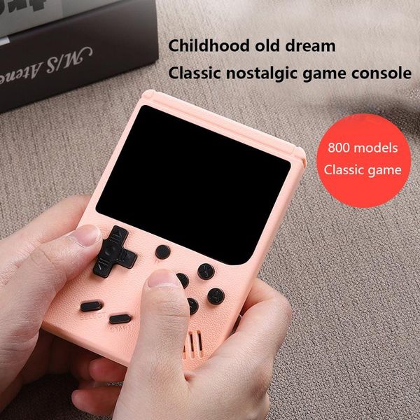 

portable game players 800 in 1 retro console handheld advance boy 8 bit 3.0 inch lcd sreen support tv