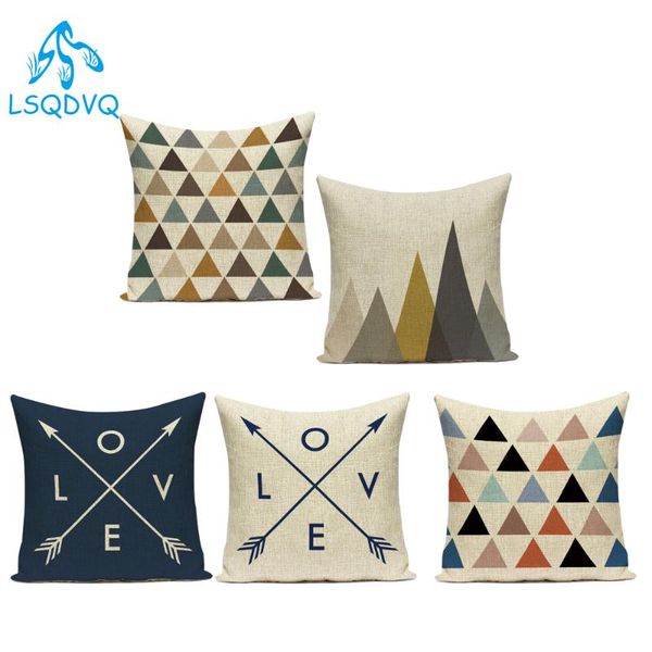 

cushion/decorative pillow simple geometric animals elephant deer bear cotton linen decorative pillows cushion cover for living room decorati