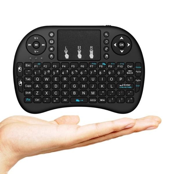 

keyboards wechip i8 russian english version 2.4ghz wireless keyboard air mouse with touchpad handheld work android tv box mini pc 18