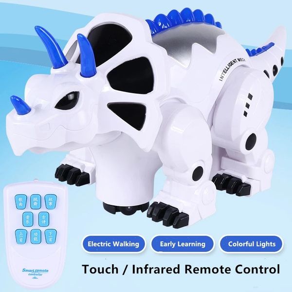 

high simulation lay eggs dinosaur 2.4g remote control rc robot dinosaur with walking sound light intelligent battle toy kid gift