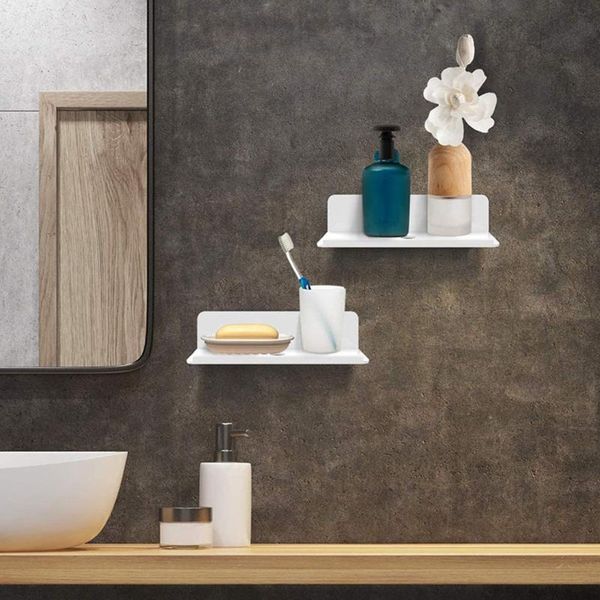 

hooks & rails floating shelves wall-mounted rack