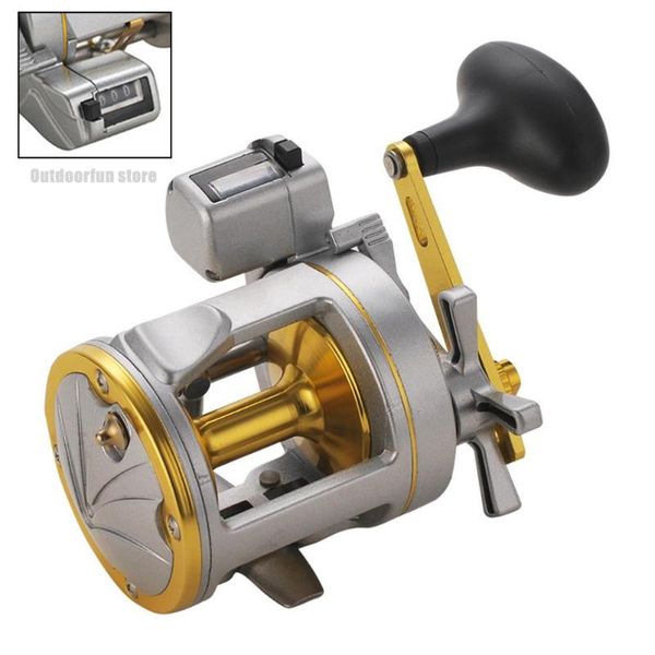 

baitcasting reels lizard digital display fishing metal drum shape bait casting trolling wheel on for bass 2000-4000 series