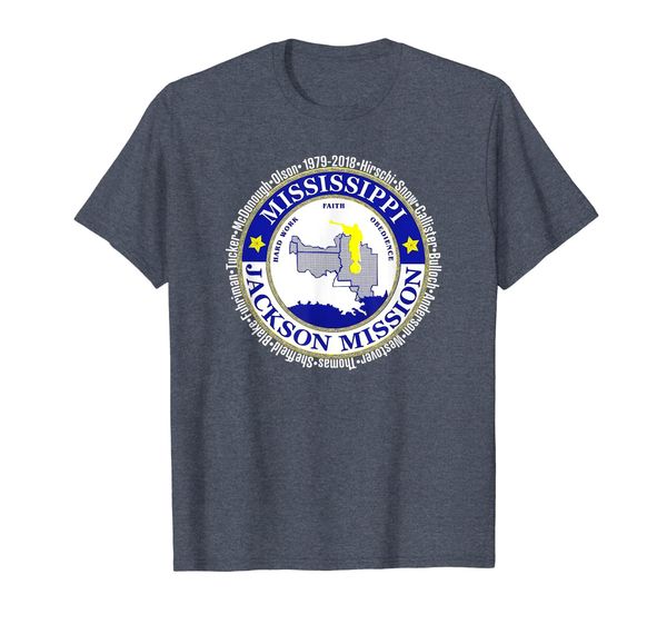 

Mississippi Jackson Mission T shirt with Presidents, Mainly pictures