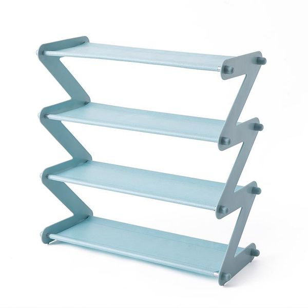 

clothing & wardrobe storage simple stainless steel assembled shoe rack save space slippers high heels home dormitory foldable 4 layer organi