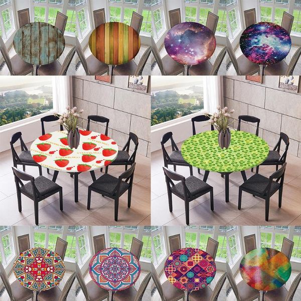 

table cloth 4ft /5ft diamater cover waterproof round tablecloth for dinning room
