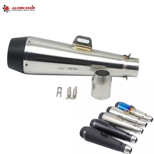 

motorcycle exhaust system alconstar 51mm universal pipe akescape gp for m4 motocross dirt bike cross atv dit racing