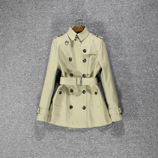 

women's trench coats the 2021 spring collection will feature a coat for women, Tan;black