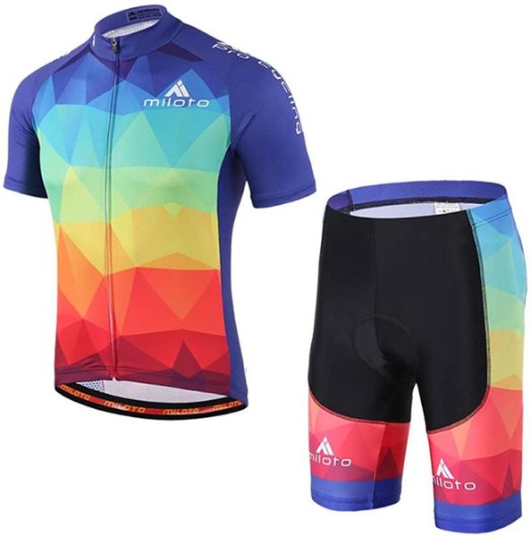 

cycling jersey men bike jerseys racing bicycle pro team ropa ciclismo mtb mountain shirt short sleeve summer sets, Black;blue
