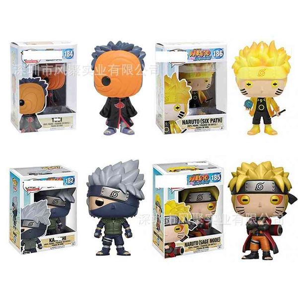 

funko pop ninja doll kakashi naruto yu zhibo with local hand-made model ornaments