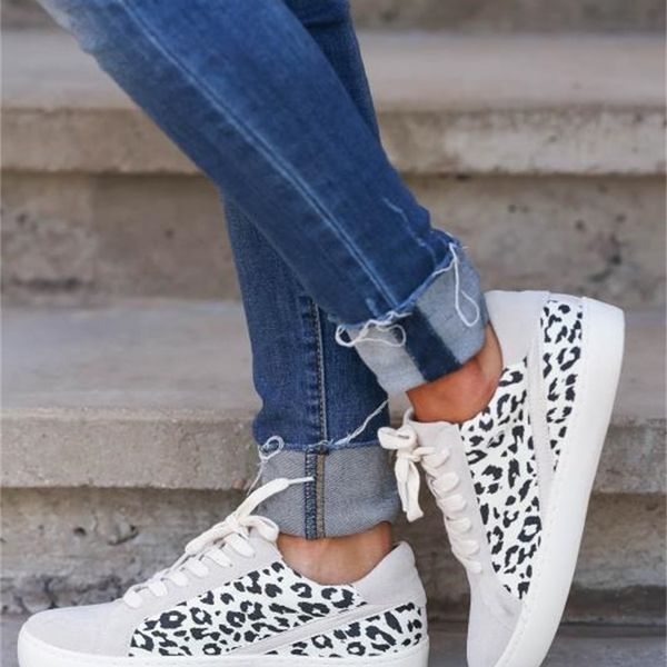 

dress shoes women's shoes canvas lace to casual fashionable leopard slippers breathable mujer zapatos wlg2, Black