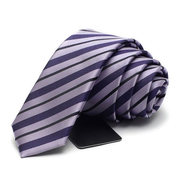 

2020 brand 5cm slim tie men and women silk purple striped neckties graduation work party wedding casual ties 12, Blue;purple