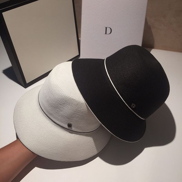 

summer autumn female fisherman's straw knitting simple and elegant foldable basin sunscreen travel sunshade hat, Yellow