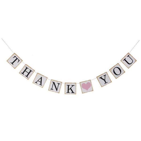 

party decoration wedding buntings banner thank you letters garland thanksgiving room supplies