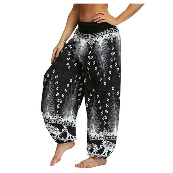

yoga outfit ethnic style pants women big crotch trousers loose casual fitness leggings female elastic sweatpants broek 2021 #40