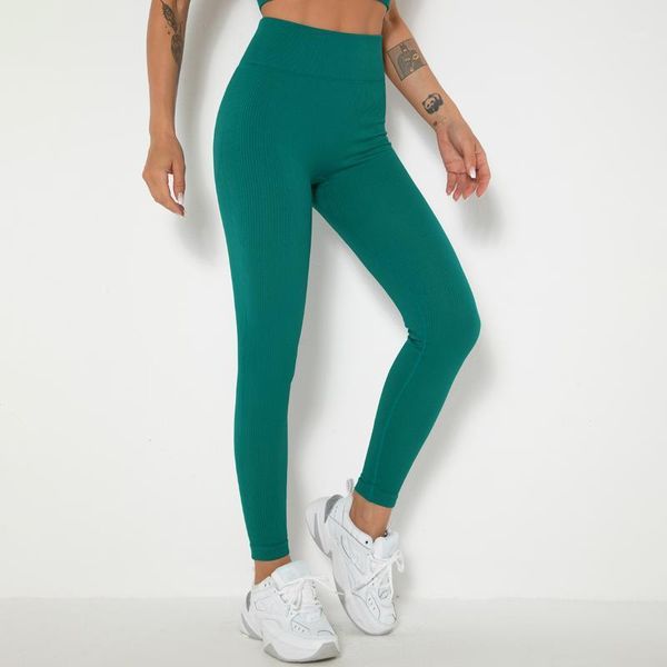 

yoga outfit selling in europe and america threaded buttocks sweat-absorbent slim sports jogging fitness pants