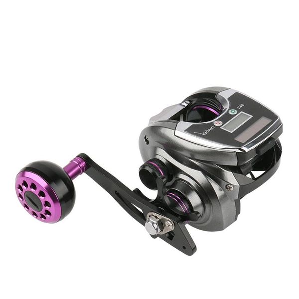 

baitcasting reels solar powered fishing reel rechargeable digital display professional spinning