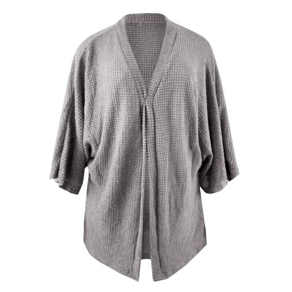 

women's knits & tees batwing sleeve boho knitted cardigan pockets holiday oversize winter coat loose vintage long cardigans women solid, White