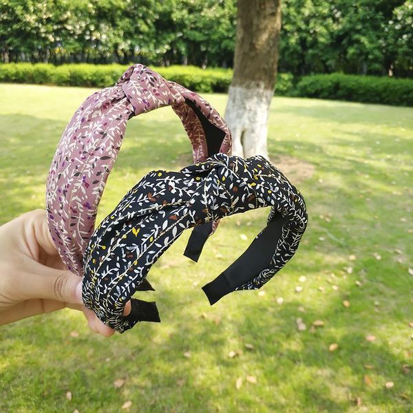 

other h:hyde fashion women headband vintage cross knot elastic hairbands solid pink red black girls hairband hair accessories, Golden;white