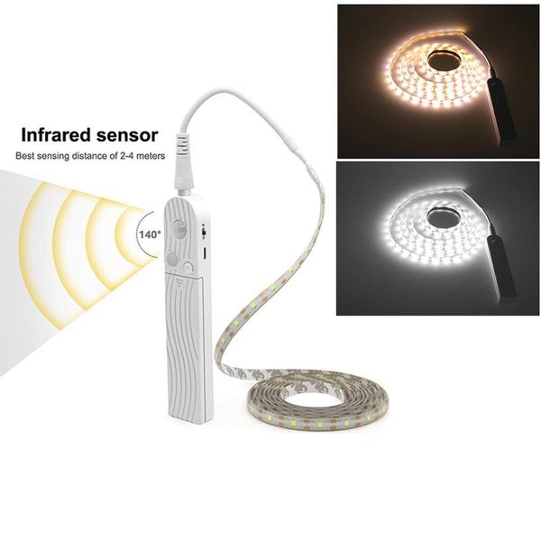 

night lights vogliovoi pir led strip motion sensor 5v 1m 2m 3m smd2835 light waterproof kitchen cabinet bedroom