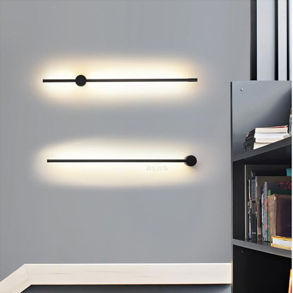 

wall lamp nordic design bathroom gold/black washroom led panel 0.6-1.4m long mirror indoor lighting