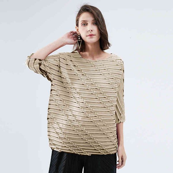 

miyake women's shirts rhombus design woman's jacket vintage diagonal printing aesthetic clothes, White