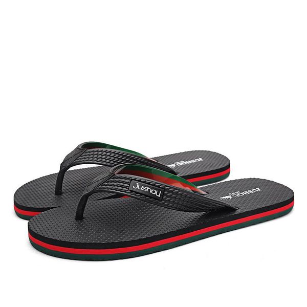 

chinelos masculinos 2021 vero nova moda all-match sandÃ¡lias casuais banheiro interior antiderrapante summer cool slippers, Black