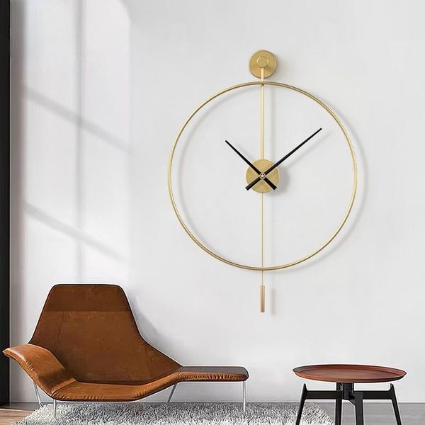 

wall clocks simple iron clock large fashion silent classic european modern reloj de pared living room decoration bd50zb