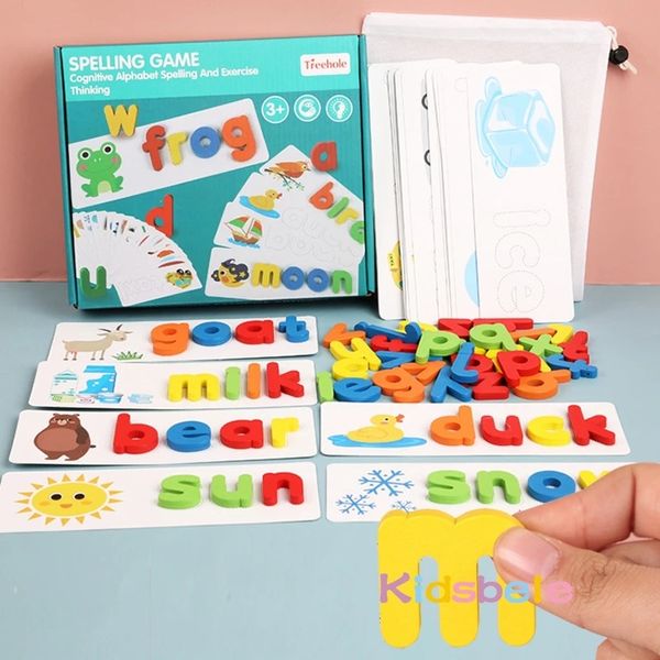 

english letter cognition enlightenment toys kindergarten puzzle wooden puzzle game