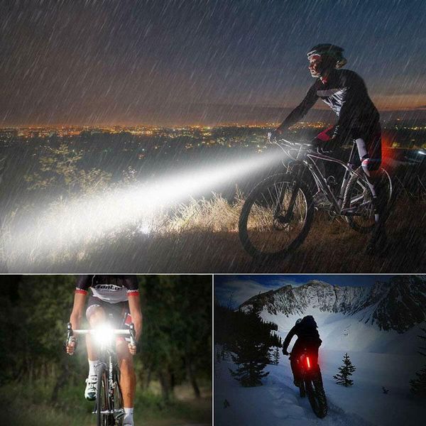 

bike light front usb rechargeable bicycle back set road rear mountain cycle lights