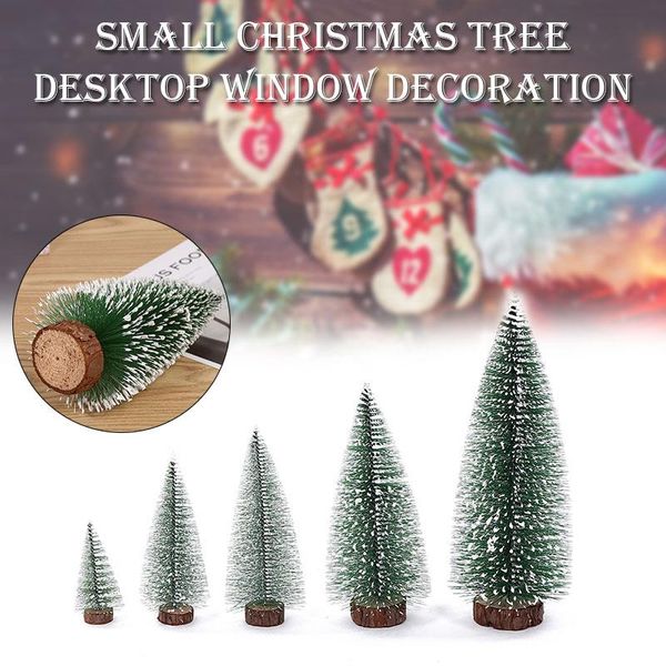 

christmas decorations mini tree small pine with wooden bases for xmas holiday party home tabledecor drop