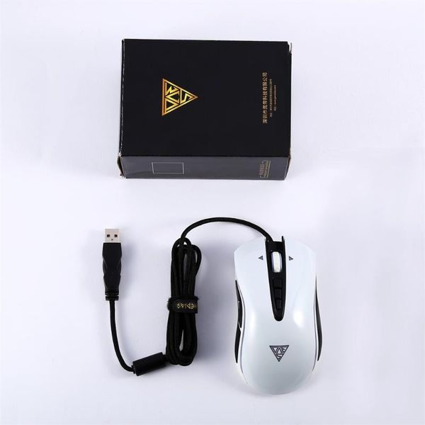 

ergonomic optical fire key professional usb wired gaming mouse mice 6 dpi adjustable breathing led light high sensitivity