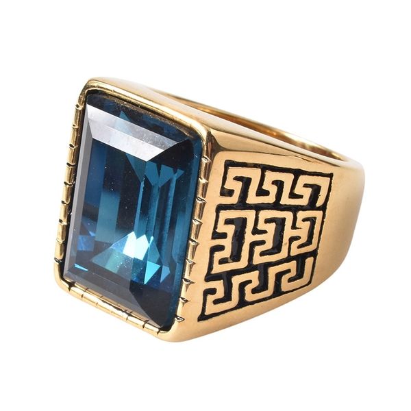 

selling men's punk accessories stainless titanium steel ring, Black