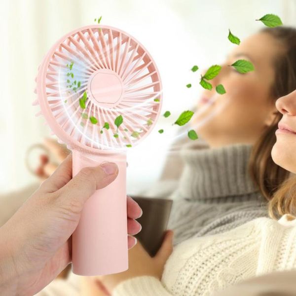 

electric fans mini fan usb rechargeable portable handheld 3-speed handy small deskdesk cooling household summer cooler