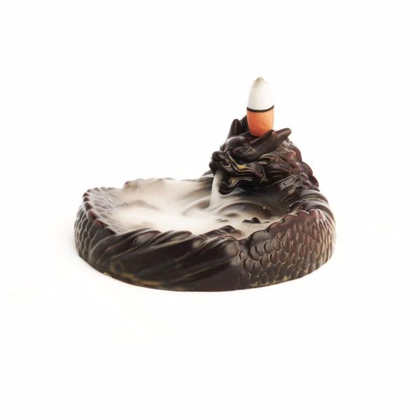 

fragrance lamps chinese dragon incense burner flow backwards sandalwood