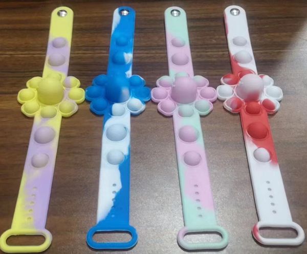Spielzeug-Oktopus-Silikonarmband, lustige Fingerblase, Musiker-Uhrenarmband, Puzzle, Stressabbau-Übung