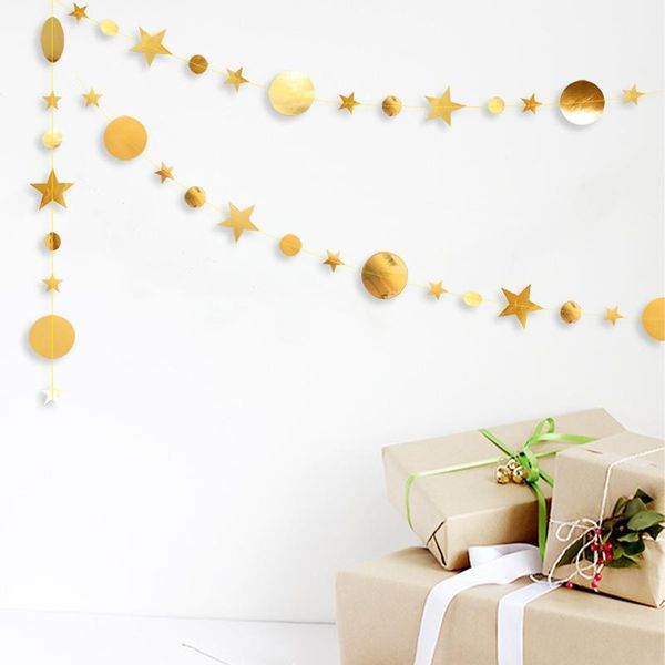 

party decoration multi purpose eid paper garlands room layout diy decorations star moon shape garland 4m for weding birthday event