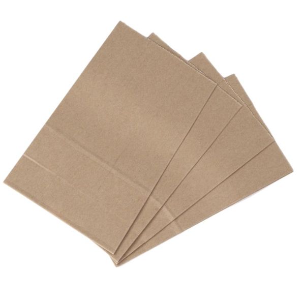 

gift wrap 100pcs kraft paper bag bakery bags candy food packaging takeaway toast bread 21x12x7cm (yellow)