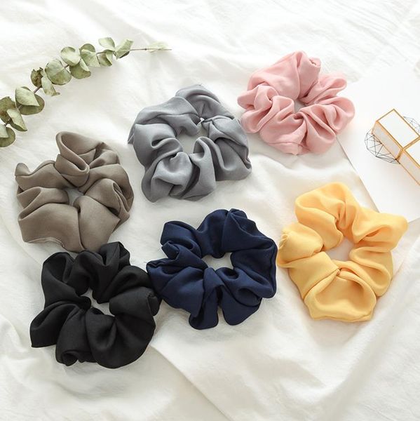 Scrunchies Fascia Tinta unita Fasce per capelli per ragazze Elastico per capelli Elastico Porta coda di cavallo Accessori per capelli Corea 13 Design opzionale DHW2358