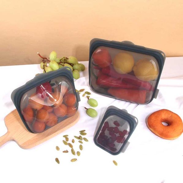 

storage bags silicone reusable bag for food