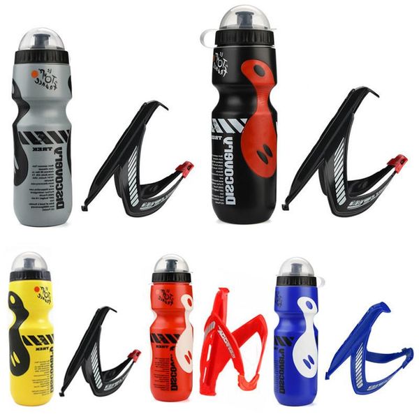 

water bottles & cages 650ml cycling drink bottle with holder mtb bicycle cup v-shaped set outdoor accessories